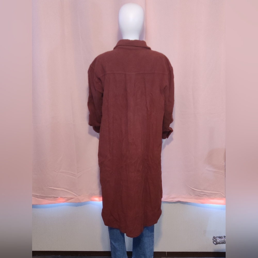 NWT-Longline Dolphin Hem Shacket - Picture 4 of 9